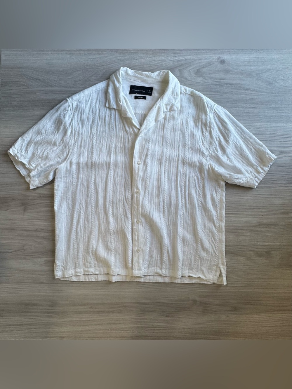 Abercrombie Men’s Camp Collar Button Up Shirt